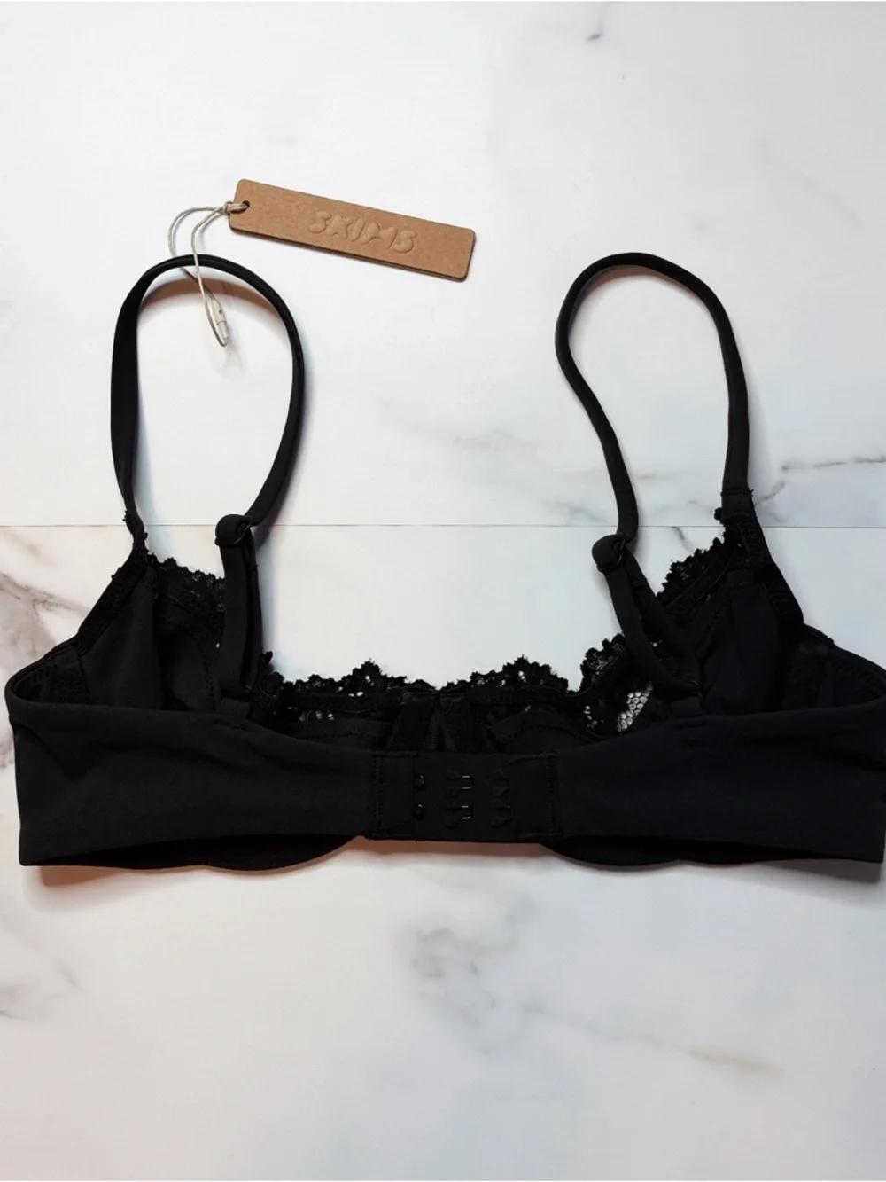 NWT Skims Fits Everybody Lace Unlined Scoop Bra - Picture 4 of 5